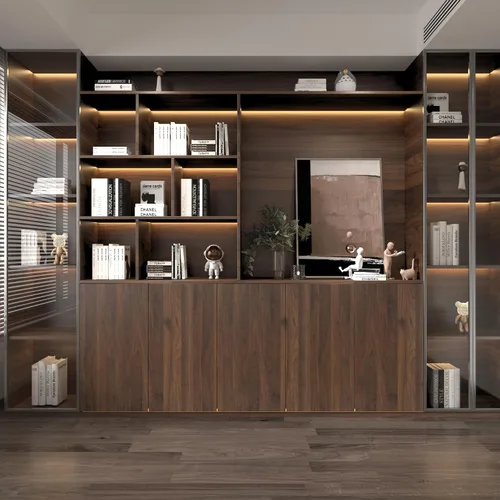 Vista 3 de BOMENG Rollo de Papel de Contacto de Madera de Nogal Grueso Marrón con Textura de Grano de Madera Despegar y Pegar Papel Tapiz Autoadhesivo Película