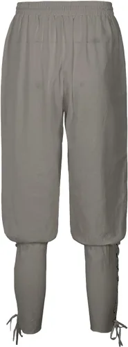 Vista 6 de Bwzlpqj Pantalones de lino con bandas de tobillo para hombre, disfraz de pirata renacentista, pantalones retro medievales