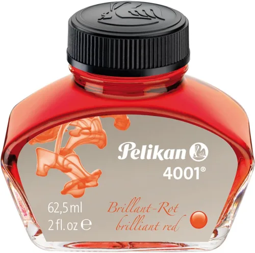 Vista 4 de Tinta embotellada Pelikan color negro brillante para plumas estilográficas, 30 ml (4001)