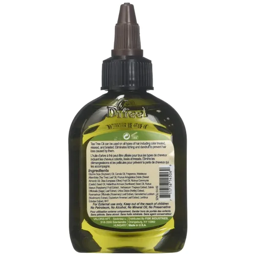 Vista 2 de Difeel Mezcla de aceite para el cabello de árbol de té, tamaño de viaje, 2.5 onzas (paquete de 3)
