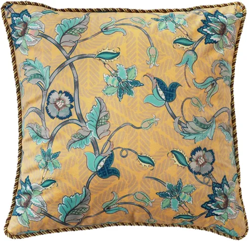 Vista 14 de patdrea Funda de almohada de terciopelo francés de diseño, 18 x 18 pulgadas Aviario