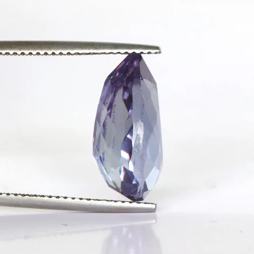 Vista 3 de REAL-GEMS 6. Piedra preciosa suelta con corte de pera de alejandrita que cambia de color para anillo, Gema, alejandrita