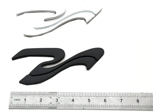 Vista 5 de 1 emblema de insignia 3D con logotipo SR Wave para SEA RAY SEARAY 205575 SR (negro mate)