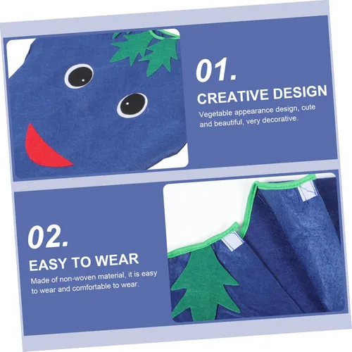 Vista 9 de Holibanna 5 Sets Eggplant Costumes vegetable costume costume ' costumes ' party supplies children vegetables costume child costume Cosplay Kit Party