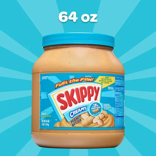 Vista 8 de Skippy Mantequilla cremosa de maní, 64 onzas