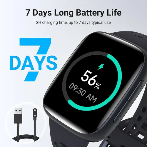 Vista 7 de Fitpolo Smart Watches for Men Android iPhone (2 Bands), [1.85" AMOLED Screen] Smartwatch Fitness Tracker 3ATM Waterproof with Bluetooth Calls, Heart