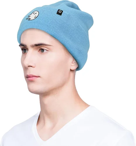 Vista 6 de DALIX Gorro de punto bordado con puños para mujer