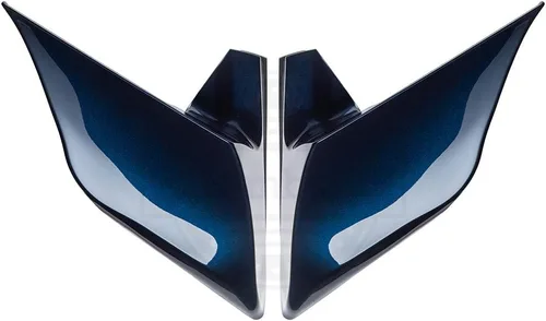 Vista 2 de Cubiertas laterales Harley Big Blue Pearl, cubiertas laterales estiradas, paneles laterales extendidos para Harley Touring 2009, 2010, 2011, 2012