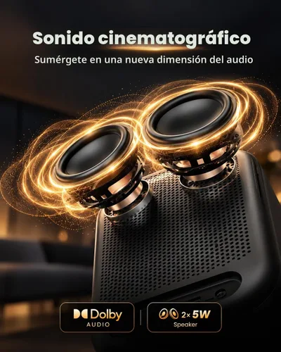 Vista 15 de Proyector inteligente de Google TV, con licencia de Netflix Marrón/Negro