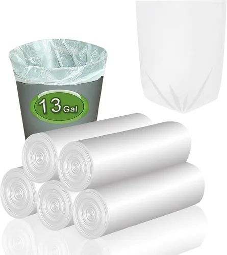 Vista 16 de Pequeñas bolsas de basura compostables – Mini bolsa de basura biodegradable de 1.2 galones, sin fragancia y fácil desgarre, a granel, forros