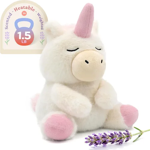 Vista 22 de IKASA Animal de peluche de pingüino para microondas, almohadilla térmica para mayor comodidad y calidez, calentable y refrigerable de 1.5 libras