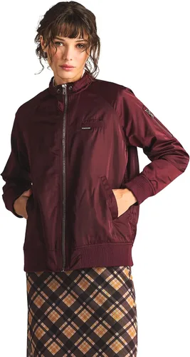 Vista 2 de Members Only Chaqueta icónica estilo boyfriend para mujer con acabado satinado