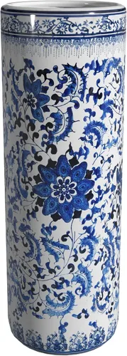 Vista 9 de Idea de regalo para decoración casera elegante de calidad fina - Depósito clásico para guardar paraguas y bastones de porcelana china de 24 pulgadas