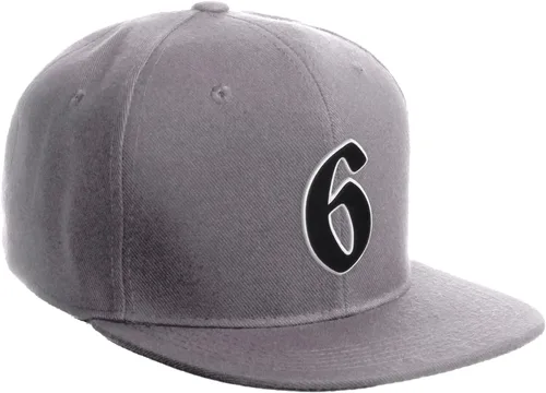 Vista 648 de Daxton Gorra clásica con visera de billete plano con letras del alfabeto inglés antiguo de la A a la Z
