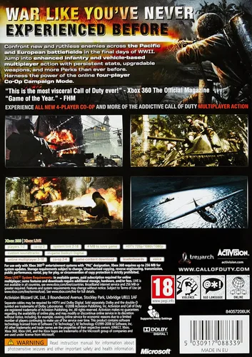 Vista 2 de Call of Duty World at War Platinum Hits - Xbox 360