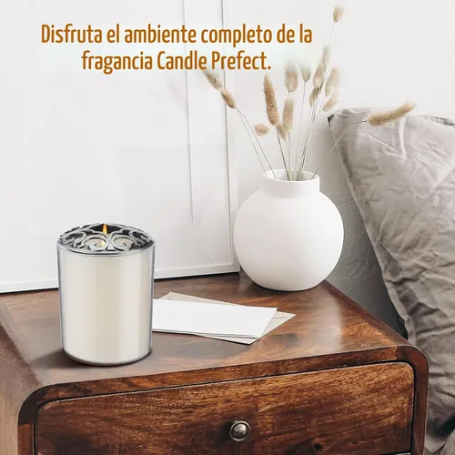 Vista 7 de Shellwei 4 piezas de velas para quemar uniformemente, tapa de tarro de plata, velas perfumadas, accesorios de regalos para mujer