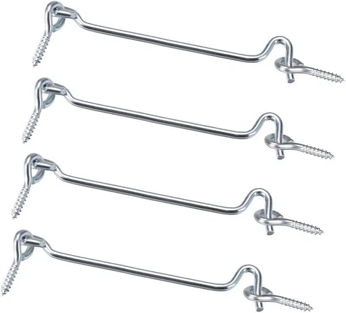 Vista 7 de uxcell Gancho giratorio de puerta de puerta de 1.7 pulgadas, para puerta de ventana de madera con tornillos de montaje, 4