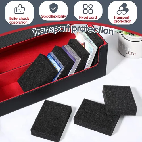 Vista 4 de Separadores de tarjetas para cajas de almacenamiento, separadores de cajas comerciales, esponja multifunción para tarjetas, esponja absorbente