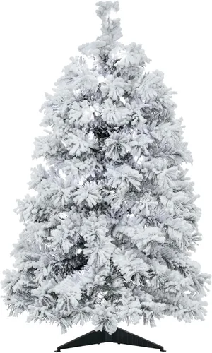 Vista 8 de Vickerman - Árbol de Navidad artificial de pino de Alaska de 36 pulgadas, con efecto nevado. Verde