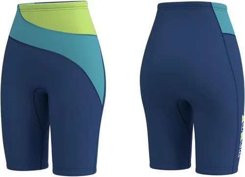 Vista 6 de XUKER Pantalones cortos de neopreno para mujeres y hombres, pantalones de neopreno de 0.118 in para deportes acuáticos, piscina, natación