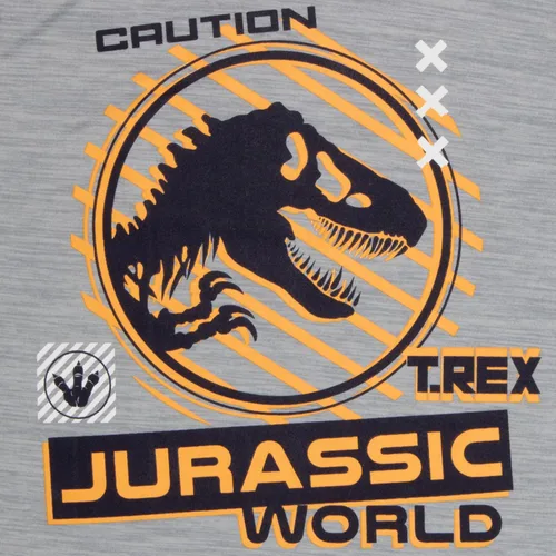 Vista 7 de Jurassic World Apex Predators - Juego de 3 piezas para niños, camiseta de manga corta, camiseta sin mangas y pantalones cortos, paquete de 3