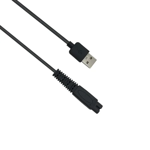 Vista 4 de MicroTouch Solo Razor - Cargador de repuesto para afeitadora de calavera Pitbull/Palm/Plata, accesorios de cable de alimentación USB y cepillo
