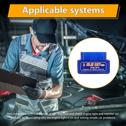 Vista 6 de Dickno ELM327 OBDⅡ Escáner de diagnóstico automático para coche, herramienta de escaneo Bluetooth automotriz profesional y lector de código