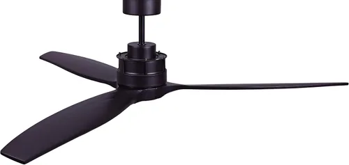 Vista 4 de Lucci Air 210508010 Akmani DC Ventilador de techo, negro Akmani - Ventilador CC de 60 pulgadas, color negro con cuchillas de madera negra