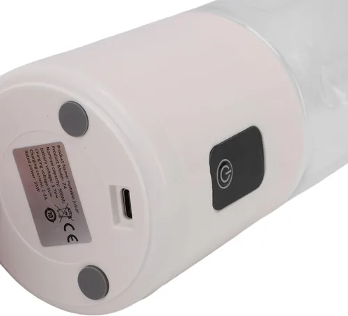 Vista 7 de Licuadora de exprimidor USB de tamaño personal, 16.9 fl oz, gran capacidad con batería de 1500 mAh para bebidas de bricolaje (blanco)