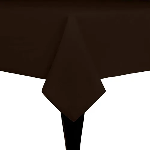 Vista 35 de Ultimate Textile Cotton-Feel 72 x 108-Inch Rectangular Fine Dining Tablecloth Black