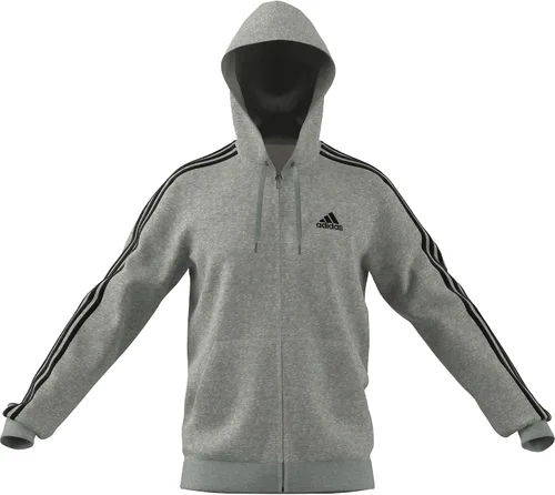 Vista 9 de adidas Sudadera con capucha Essentials de forro polar con 3 rayas y cremallera completa