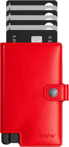 Vista 19 de Ekster Cartera de aluminio con tarjetero para hombre, Manzana Verde (Apple Green), Tarjetero