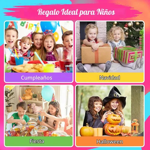 Vista 5 de wakaniya Kit de esmalte de uñas para niños, no tóxico, secado rápido, despegable, mini esmalte de uñas para niños pequeños con calcomanías de gemas