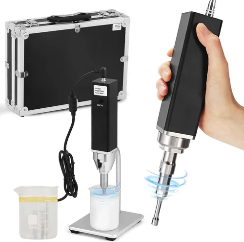 Vista 7 de CGOLDENWALL Homogeneizador ultrasónico portátil de mano, procesador de sonicador, mezclador disruptor de células con soporte