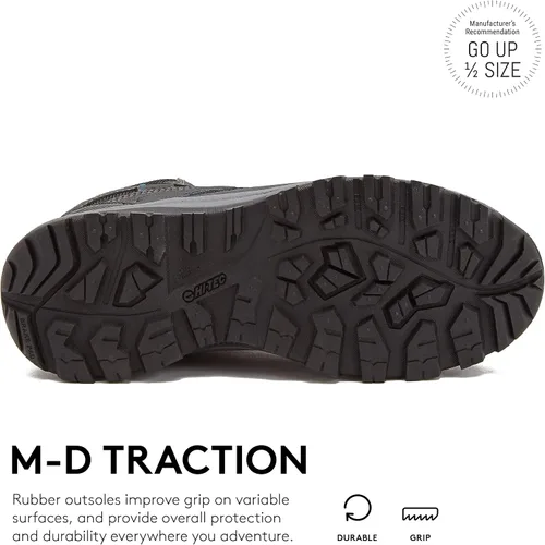 Vista 5 de HI-TEC Altitude VI I WP - Botas de senderismo impermeables de cuero para mujer zapatos de sendero y mochilero