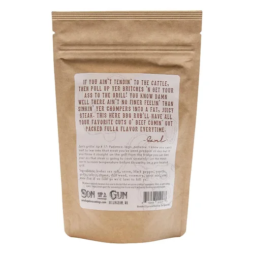 Vista 2 de Son of a Gun - Condimento para carne de hierro plano y condimento, mezcla de especias multiusos para asar carne de res, pollo, cerdo, hamburguesas