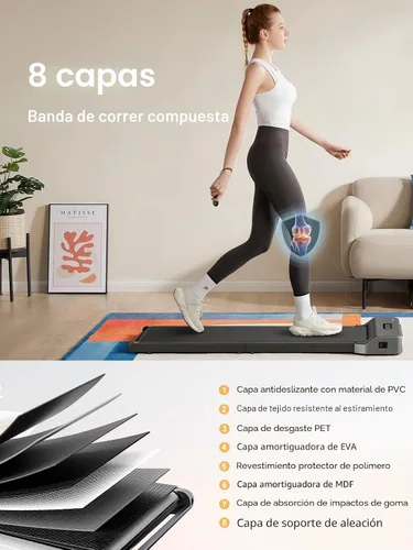 Vista 6 de WalkingPad Caminadora plegable Z1, compacta para un fácil almacenamiento Gray