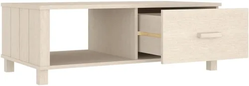 Vista 8 de Mesa auxiliar, para sala de estar, mesa de hogar, cajón, 1 partición, para espacios pequeños, revistas, libros y plantas, color marrón miel, 39.4 x