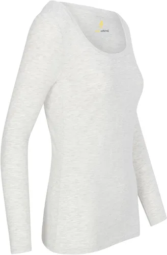 Vista 6 de Natural Uniforms Camiseta de manga larga extra ancha con cuello redondo para mujer