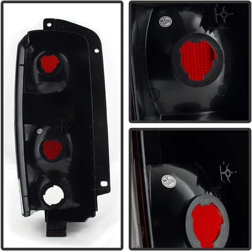 Vista 3 de ACANII - Para Jeep Cherokee 1997-2001 [Estilo OE] Luces traseras ahumadas rojas Lámparas de freno izquierda+derecha