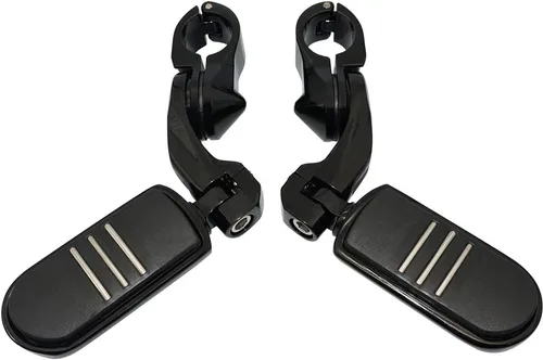 Vista 6 de FOVPLUE Estriberas de carretera de 1.25 pulgadas, estriberas ajustables en ángulo para motocicleta Harley Davidson Touring Road King Road Glide