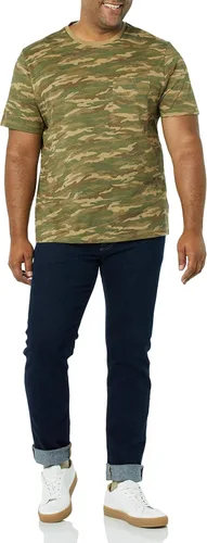 Vista 5 de Amazon Essentials Men's Short-Sleeve Crewneck Pocket T-Shirts, Pack of 2