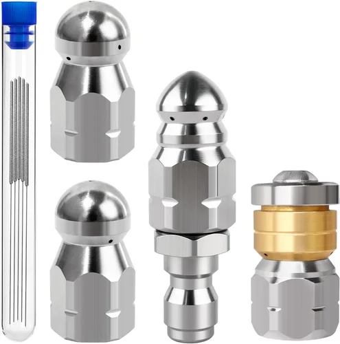 Vista 9 de Boltigen 2 adaptadores de manguera de jardín a hidrolimpiadora, 3/4 pulgadas GHT macho a 1/4 pulgadas de conexión rápida, conector de manguera