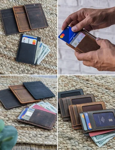Vista 44 de Handcrafted Genuine Leather Wallets, Minimalist Cardholders, and Passport Covers, Handmade Gift