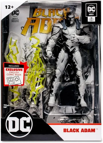 Vista 3 de McFarlane Direct Page Punchers 15894 - Figura de acción y cómic Black Adam (variante de arte lineal, 7.1 in)