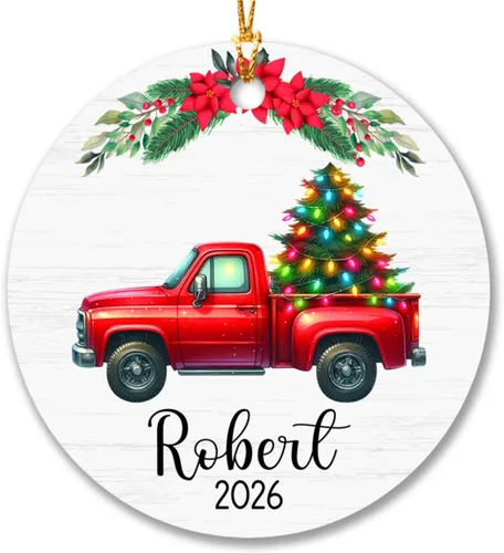 Vista 17 de Adorno de tren de Navidad, adorno de tren personalizado para decoración de árbol de Navidad, adorno personalizado de tren de amor para niños