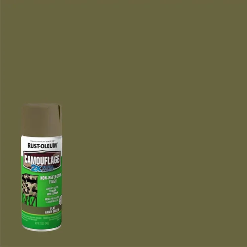 Vista 3 de Rust-Oleum 279176 Camuflaje 2X Ultra Cover Pintura en aerosol, 12 onzas, verde militar
