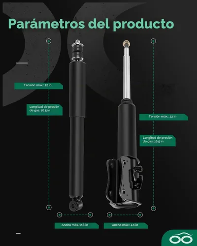Vista 3 de SCITOO Amortiguadores delanteros traseros para amortiguadores Suzuki Grand