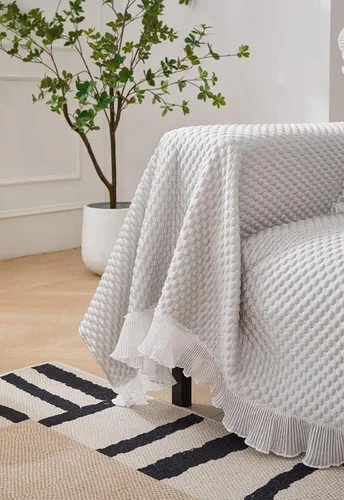 Vista 6 de Funda de sofá toalla Cojín Sofá FurnitureProtector protegerá su sofá de manchas, desgaste Es funcional y duradero para la vida diaria para cama, Gris