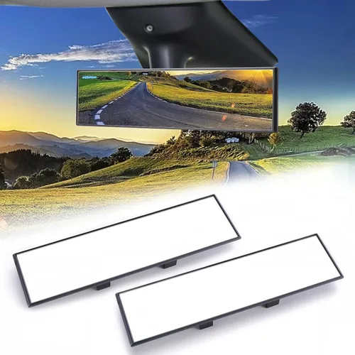 Vista 11 de Espejo retrovisor, espejo de gran angular con clip interior (11 x 3 pulgadas)